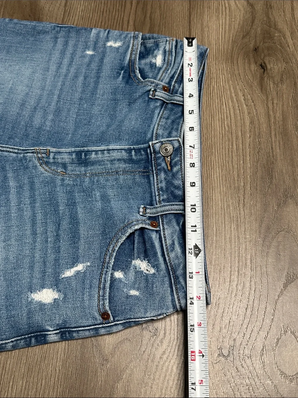 Abercrombie & Fitch Super Skinny Ankle High Rise Curve Love Blue Jeans 28 Long